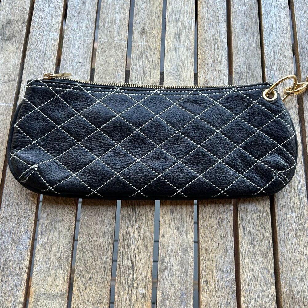 Kate Landry Black wallet black studs strap